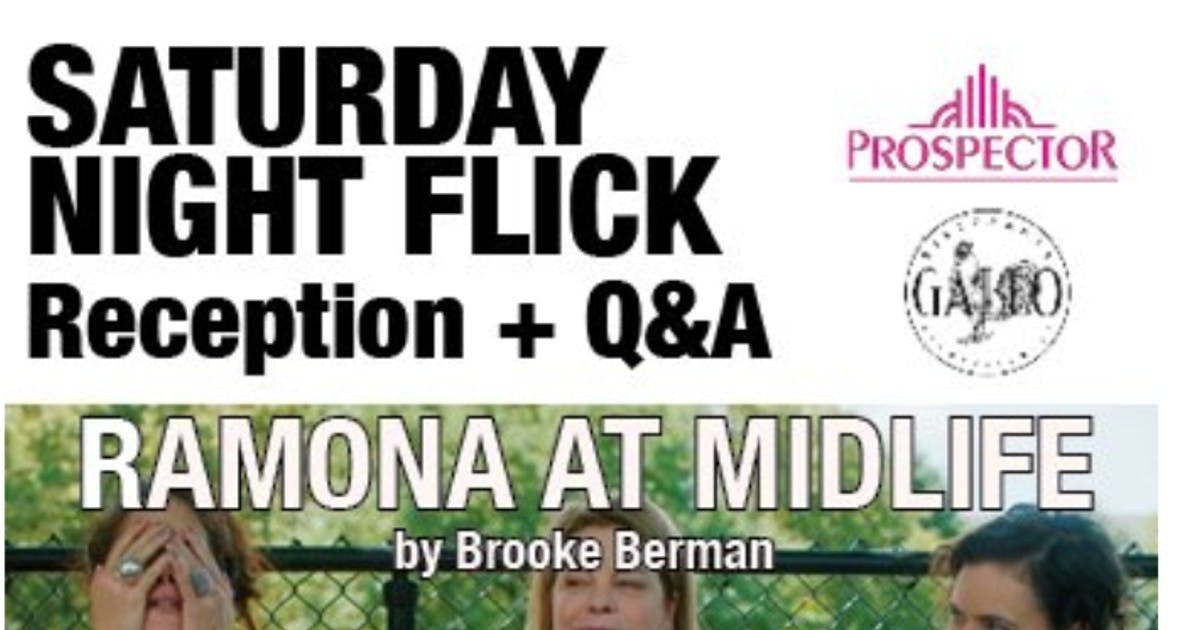 RIFF Saturday night flick + reception + Q&A May 18 at The Prospector Theater