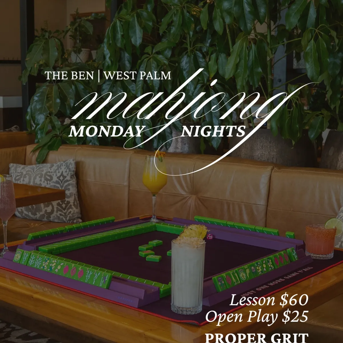 Mahjong Mondays at Proper Grit