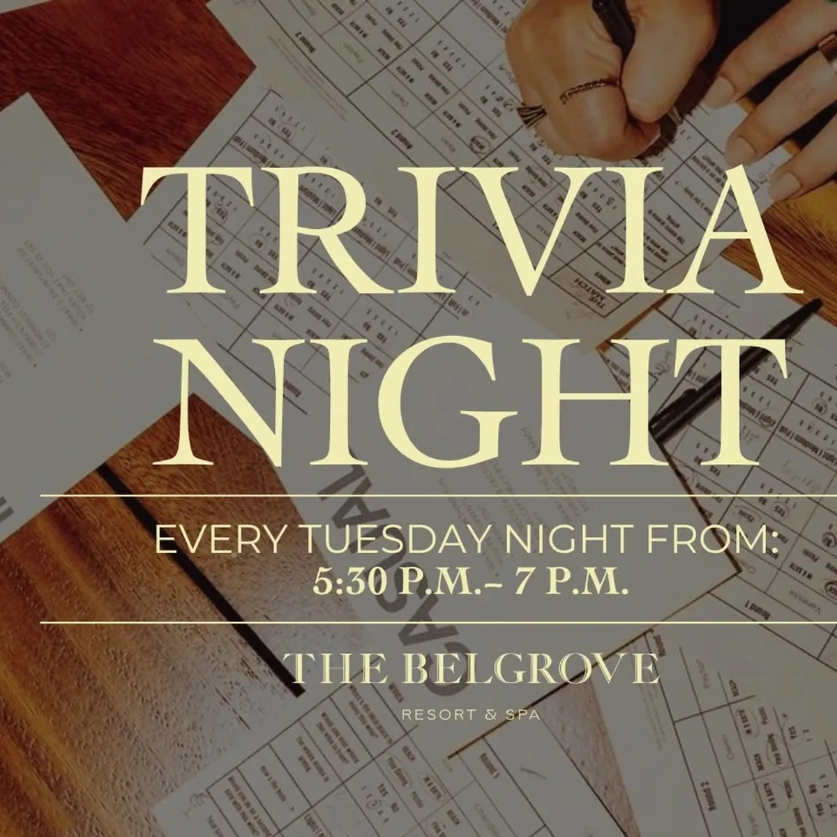 Trivia Night at The Belgrove
