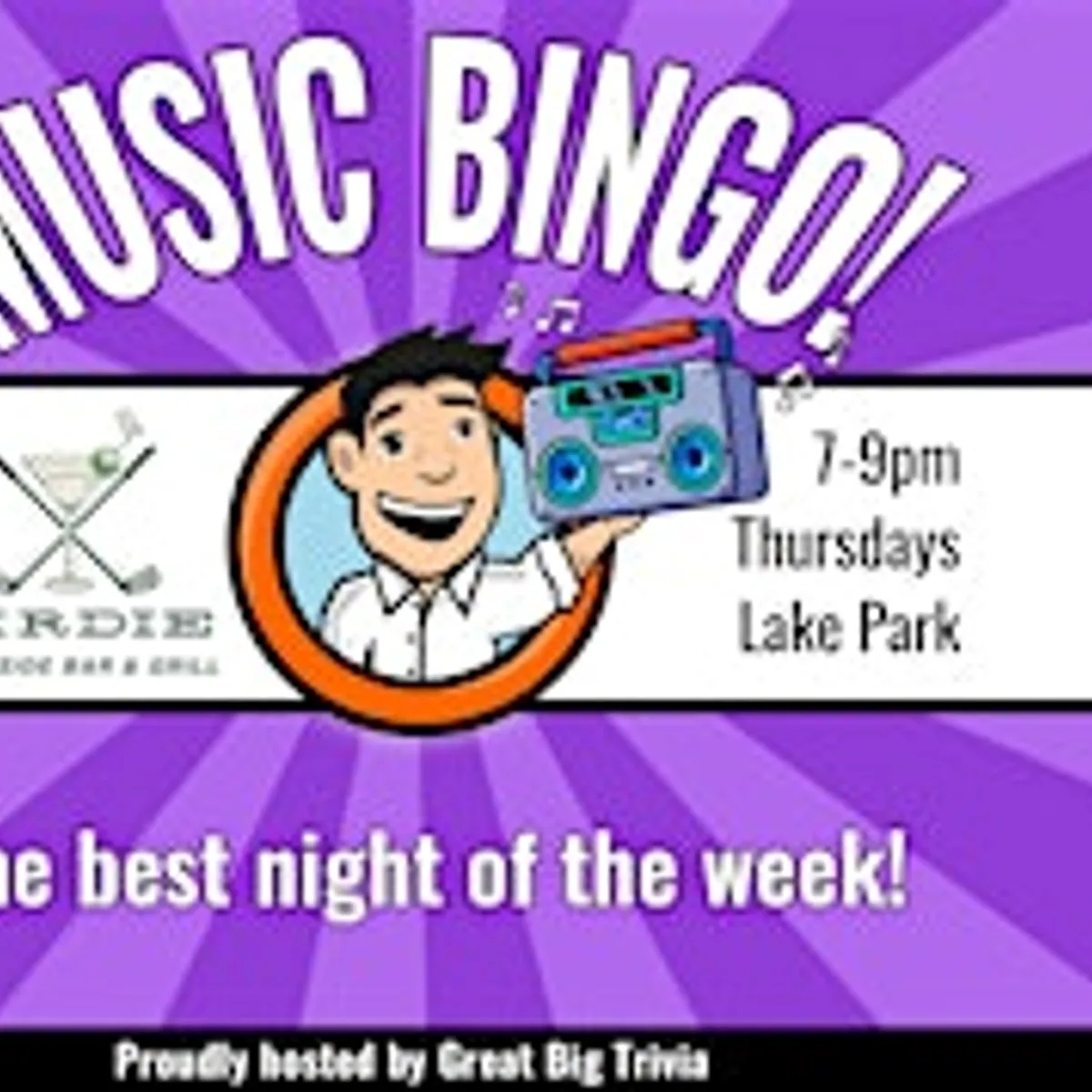 Play Music Bingo with Prizes at The Birdie by David Burke
