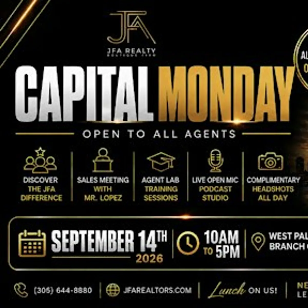 JFA REALTY | Capital Monday | September 2026