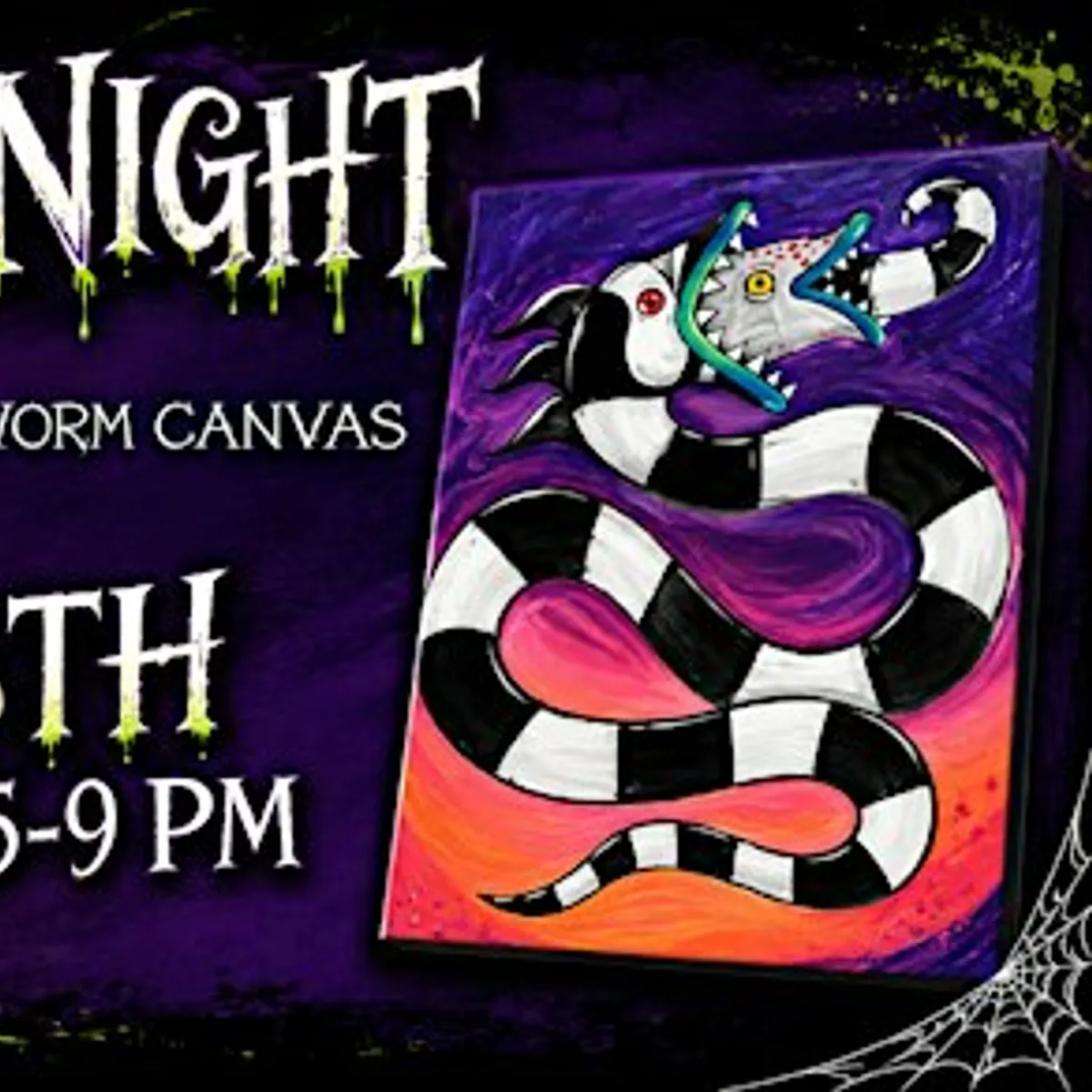 Beetlejuice Paint Night