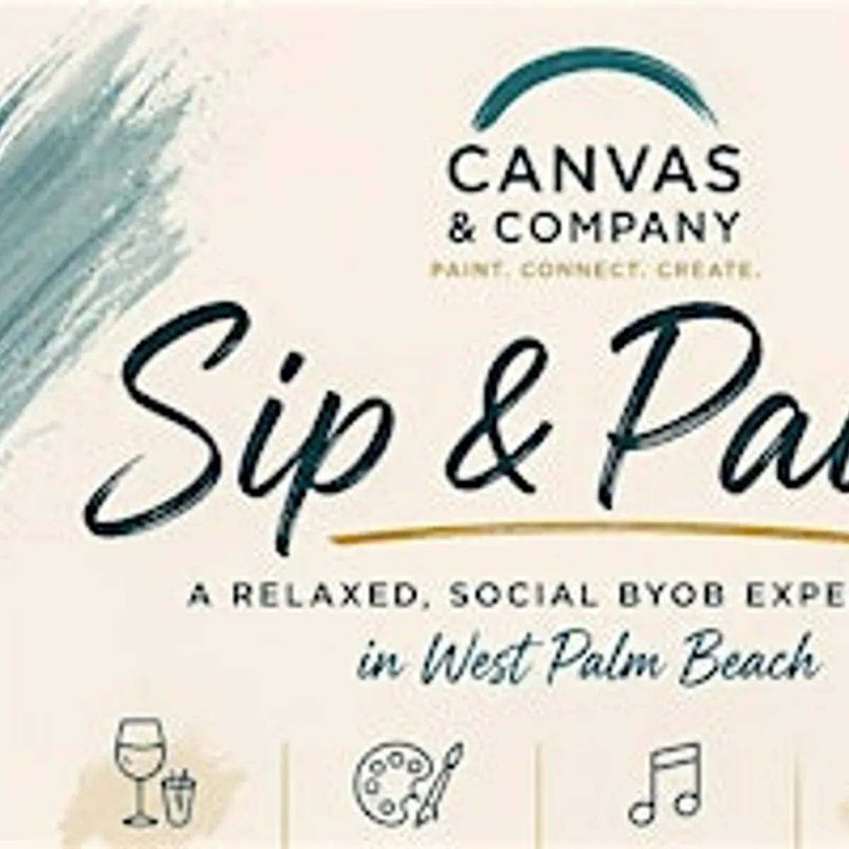Social Sip & Paint @ Canvas & Company | BYOB | WPB | 18+