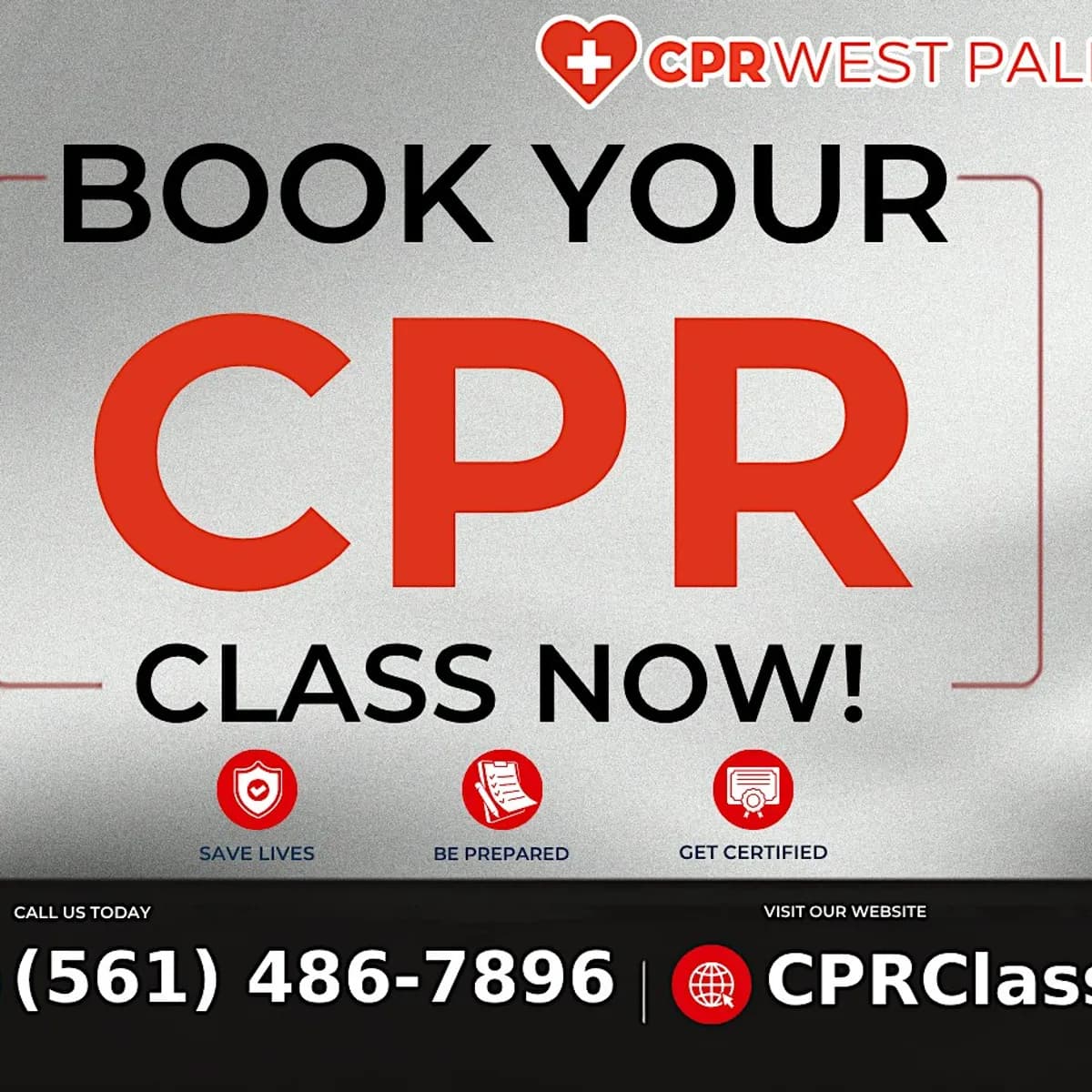 Infant Red Cross BLS CPR and AED Class in West Palm Beach, FL.