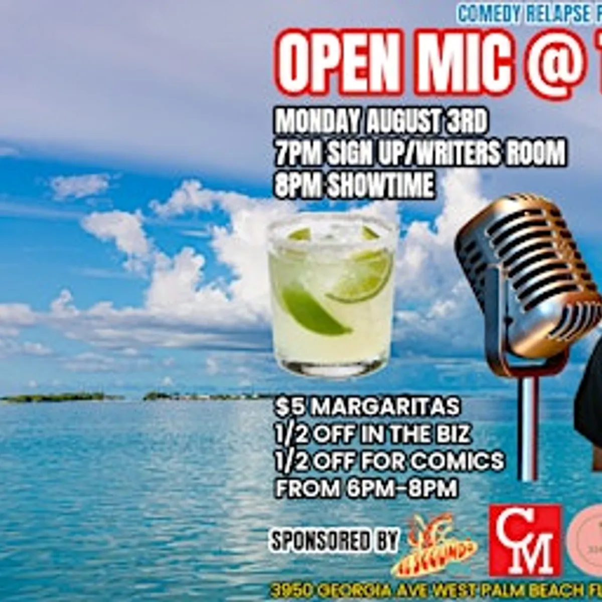 COMEDY RELAPSE PRESENTS OPEN MIC AT THE PEACH