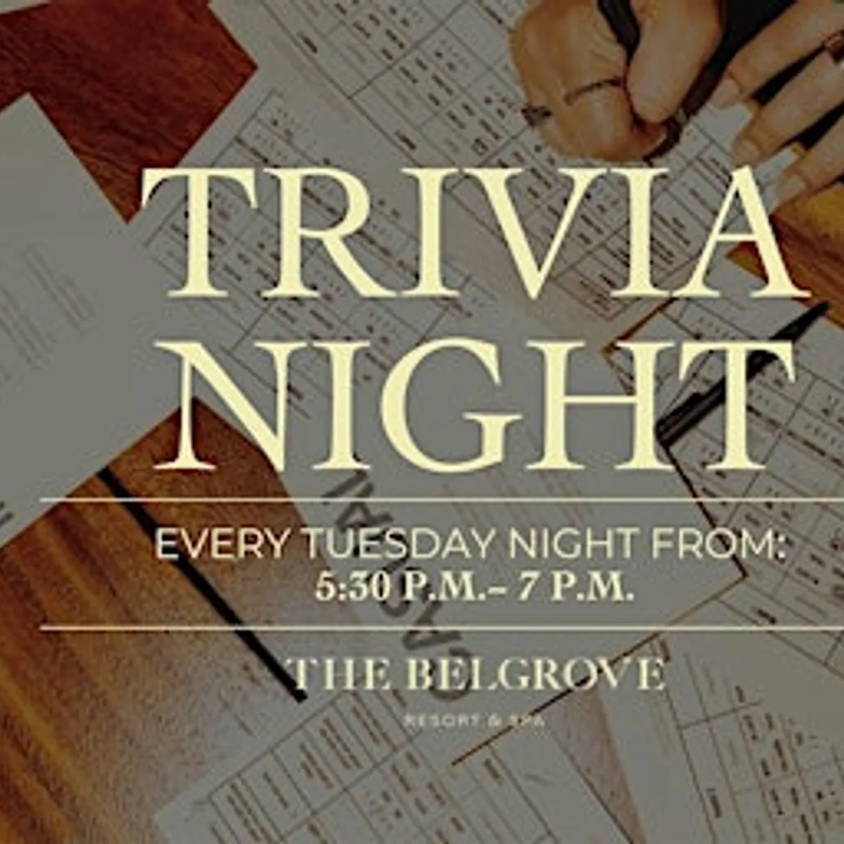 Trivia Night at The Belgrove