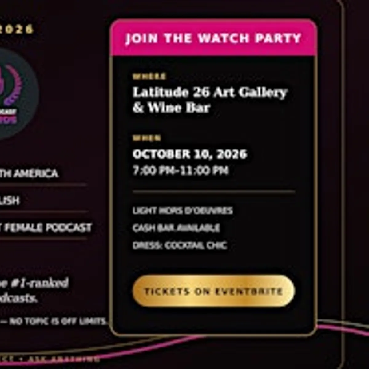 Latin Podcast Awards Watch Party with Eve