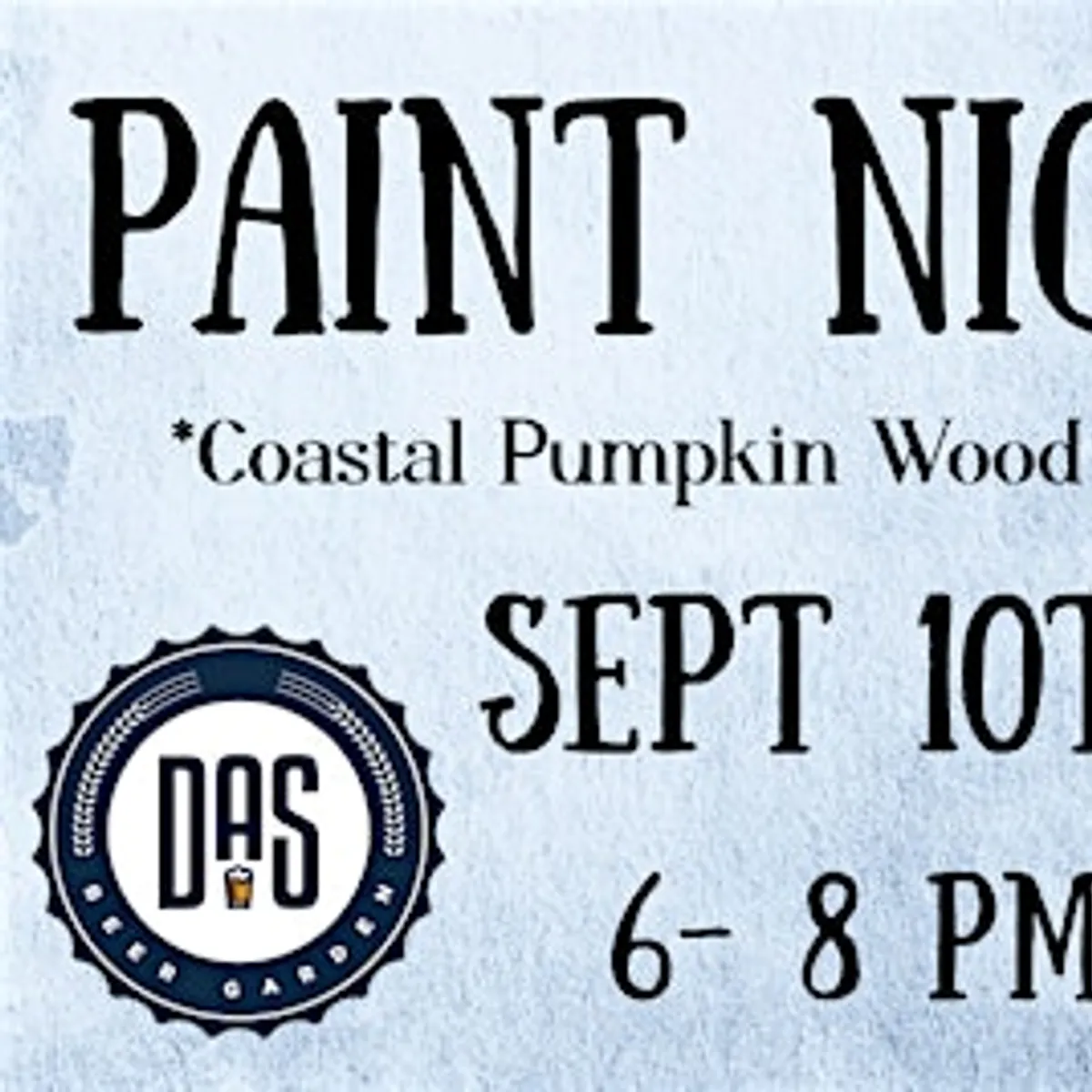 Coastal Pumpkin Wood Stack Paint Night