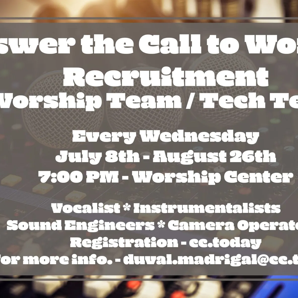 Answer the Call to Worship