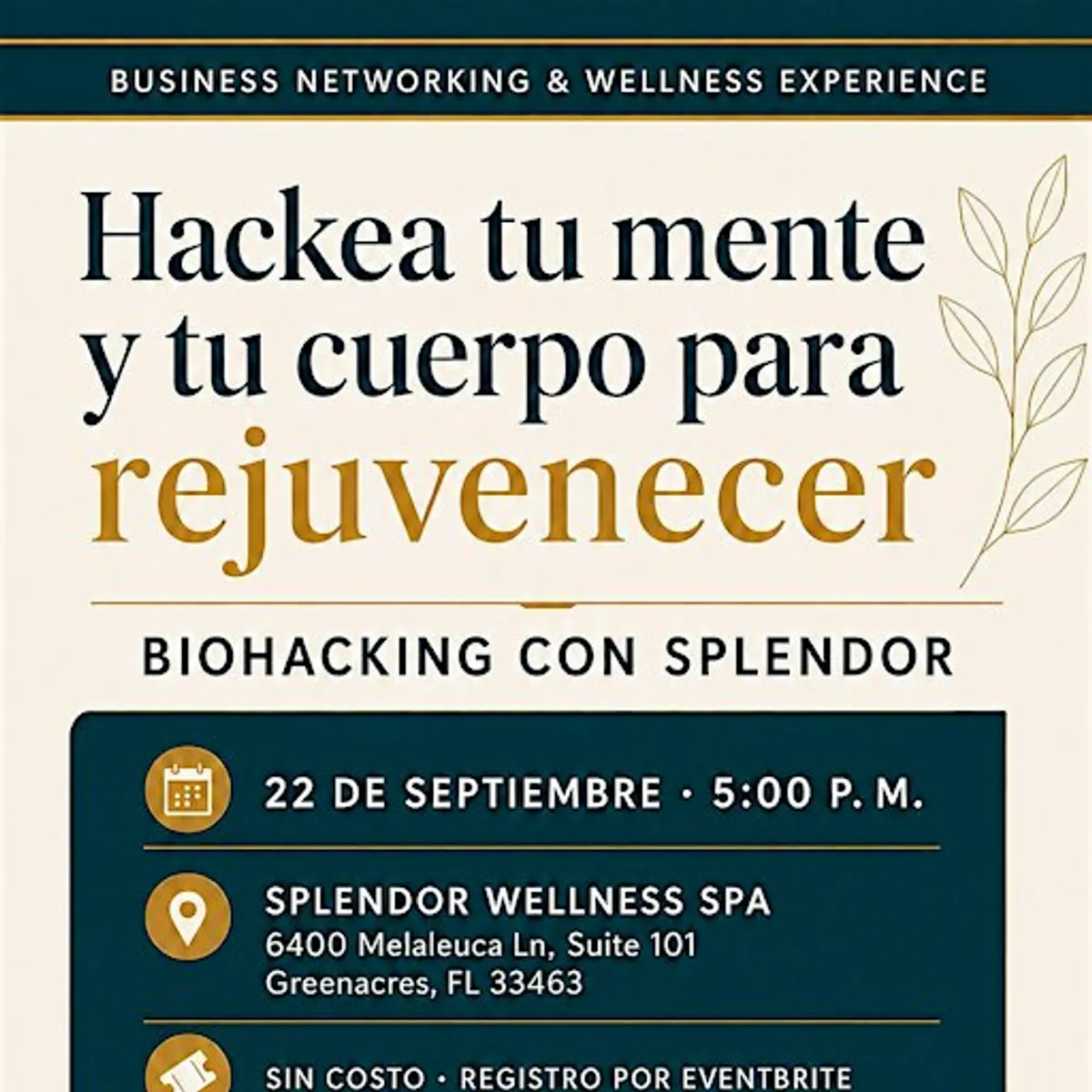 Biohacking con Splendor & Networking